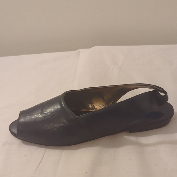 Blue Sandals with Open Toe and Adjustable Slingback - Picture 1 of 6
